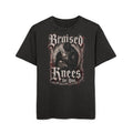 Bruised Knees Graphic Tee — Vintage Gothic Acid-Wash Shirt