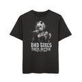 Graphic Tee — "Bad Girls Taste Better" Gothic Demon Girl Acid-Washed T-Shirt