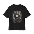 Skull 'Reborn and Not Taking Bullshit' Boxy Tee