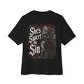 She's Sweet as Sin Tee — Gothic Oversized Boxy T-Shirt