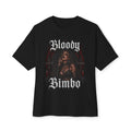 Gothic "Bloody Bimbo" Tee — Vampire Pinup Graphic T-Shirt