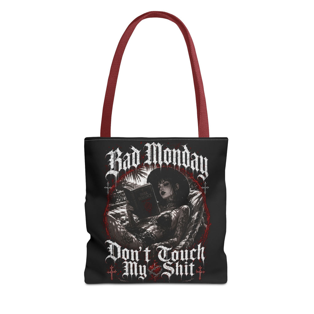 Gothic "Bad Monday - Don't Touch My Shit" Tote Bag