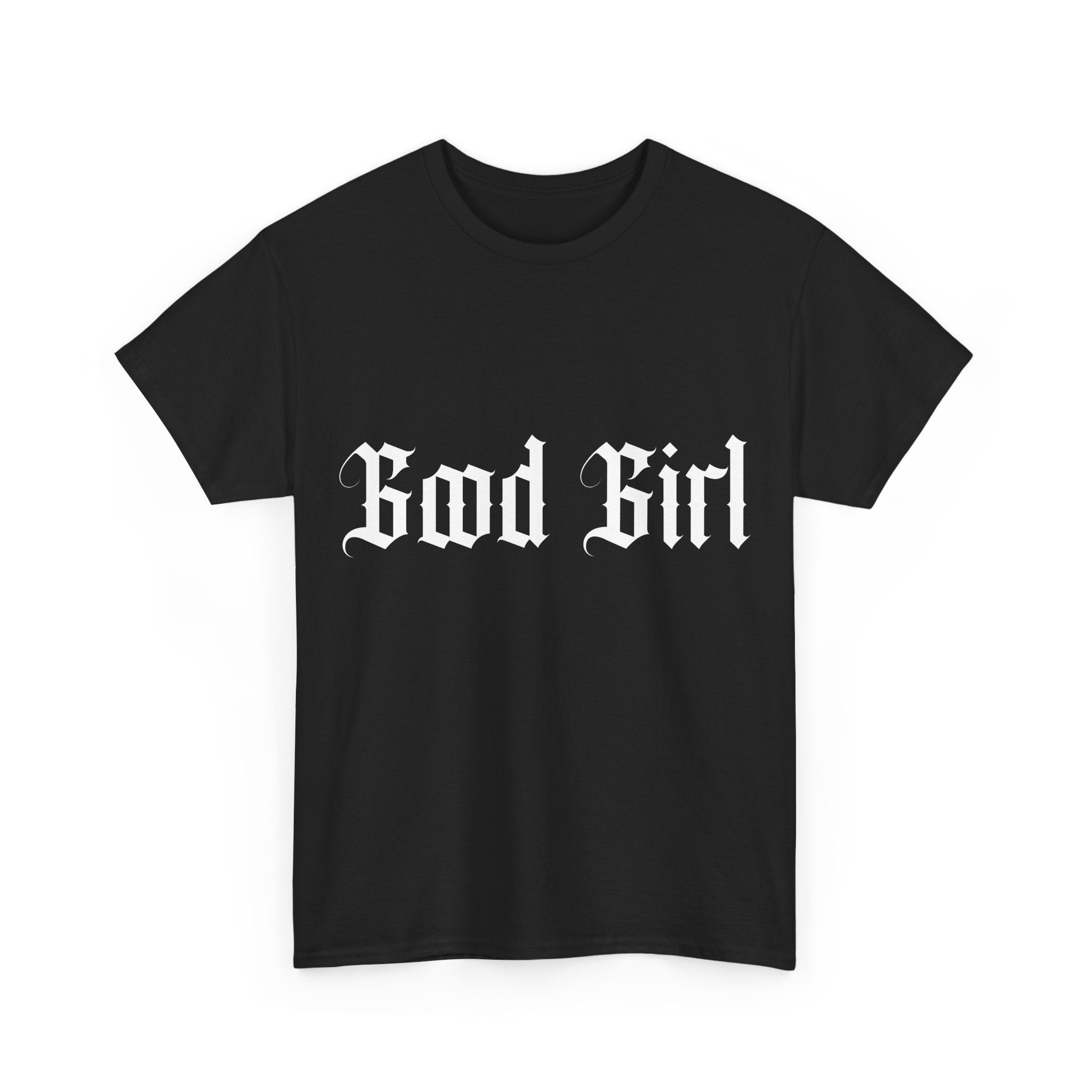 Good Girl Gothic Tee — Black Graphic Statement T‑Shirt