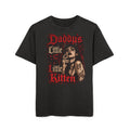 "Daddy's Little Kitten" Gothic Graphic Acid Wash Tee