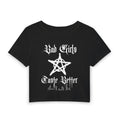 Bad Girls taste better Crop Tee — Gothic Pentagram Graphic Women's Baby Tee
