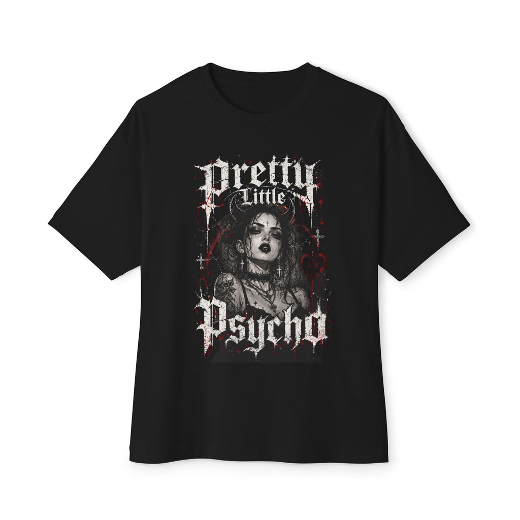 Pretty Little Psycho Tee — Gothic Black Graphic T-Shirt