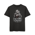 Psychotic Pin-Up Tee — "I Put the Hot in Psychotic" Acid Wash Shirt