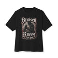 Bruised Knees Tee — Gothic Skull Graphic Boxy T-Shirt