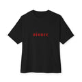Boxy Tee — “Sinner” Gothic Graphic T‑Shirt (Sinner’s Are Hot Back Print)