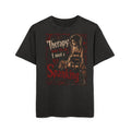 Graphic Tee — “Therapy? I Need a Spanking” Acid-Wash Oversized Shirt