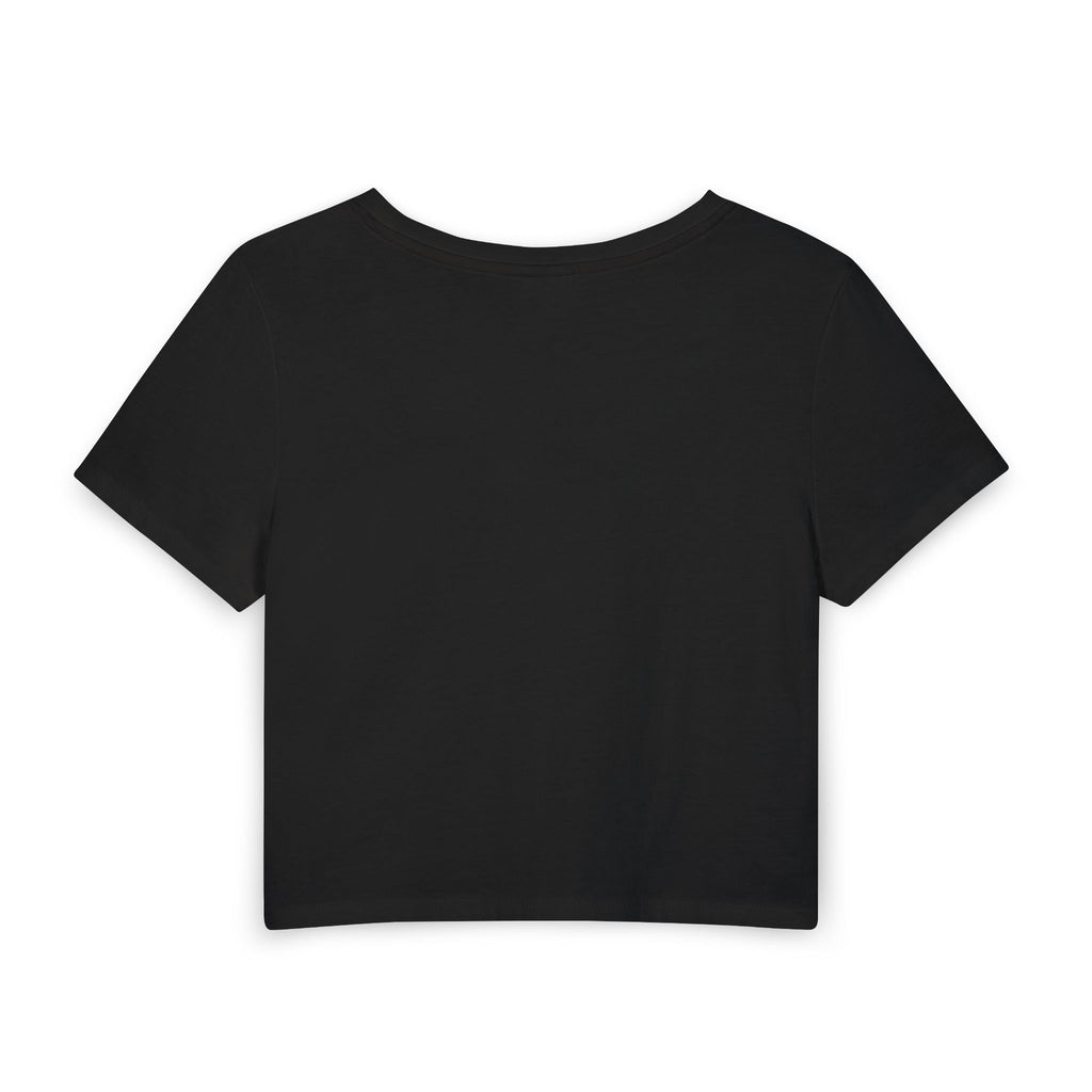 Ghost Coffin Crop Tee — “I will ride you just as hard when I'm a ghost” Graphic Women's Baby Tee