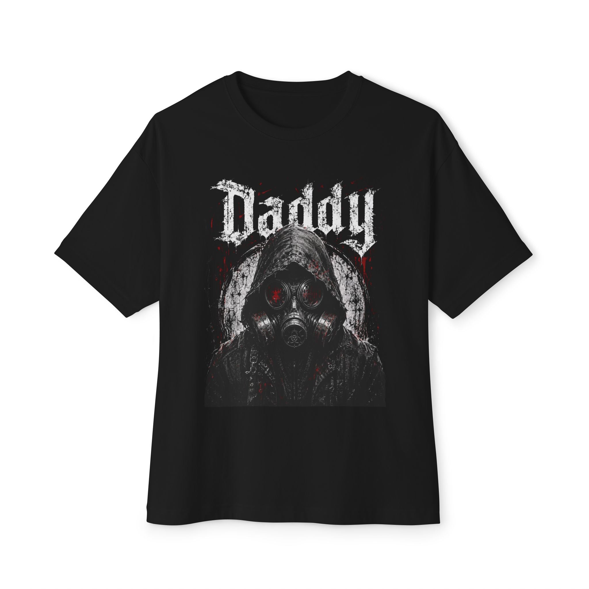 Daddy Gas Mask Tee - Gothic Horror Graphic T-Shirt