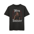 Miss Sinister Graphic Tee — Gothic Vintage Acid-Wash Shirt