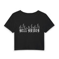 Hellraiser Flame Graphic Tee — Women’s Cropped Baby Tee
