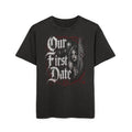 Gothic "Our First Date" Acid-Wash Tee