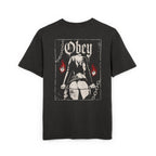 Acid Washed Heavy Oversize Tee "Obey"