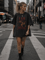 "I Am The Offering" Graphic Tee — Vintage Acid Wash Rock Band Shirt