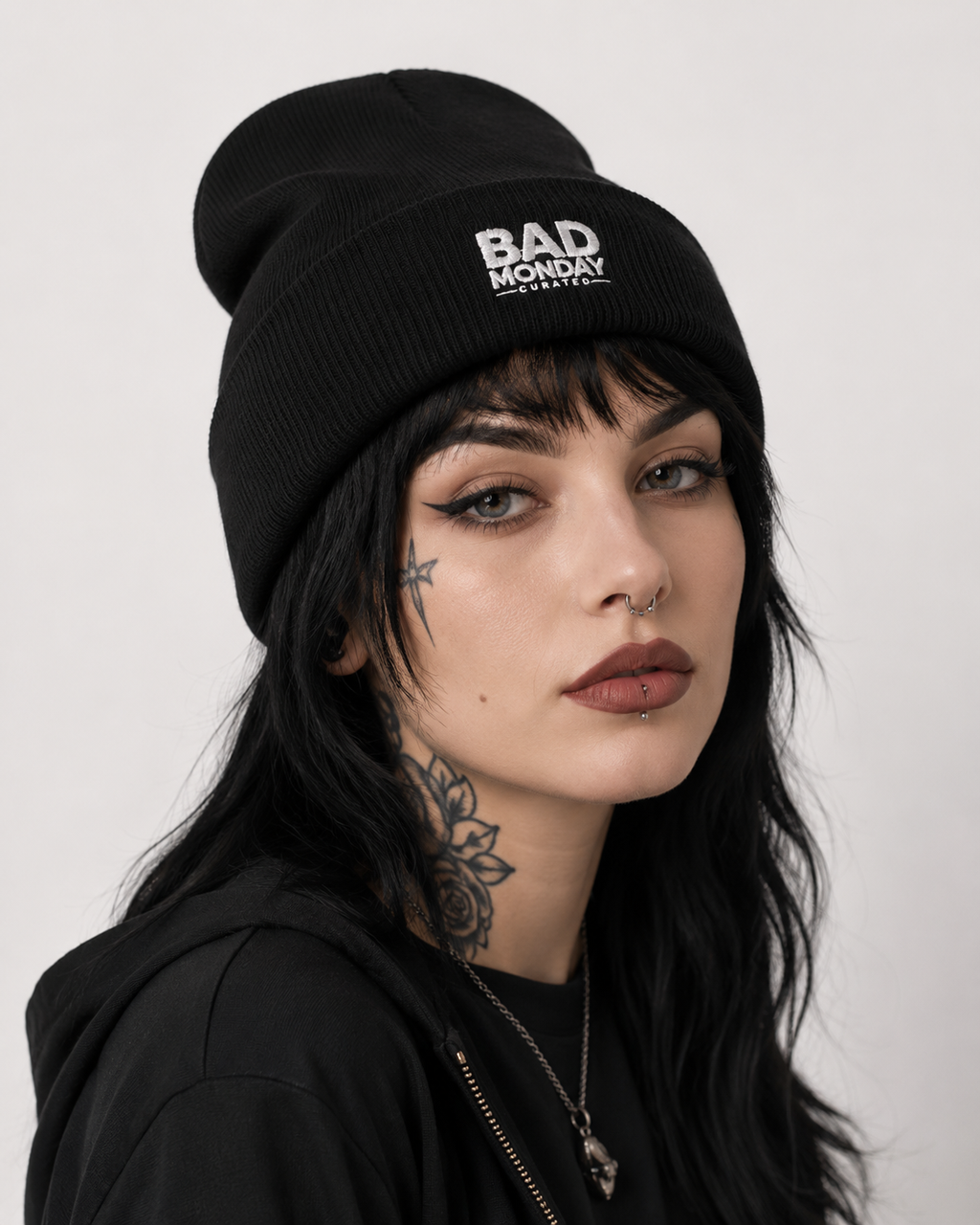 Bad Monday Cuffed Beanie