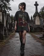 Acid-Wash Graphic Tee — "What Doesn't Kill You Disappoints Me"