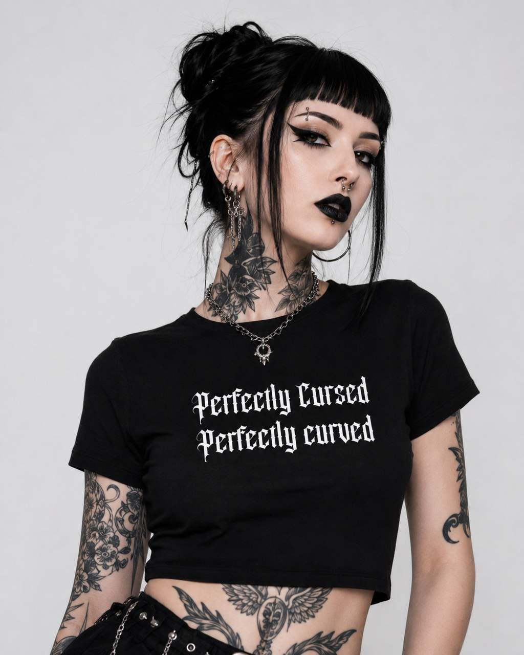 Perfectly Cursed Perfectly Curved Women's Baby Tee