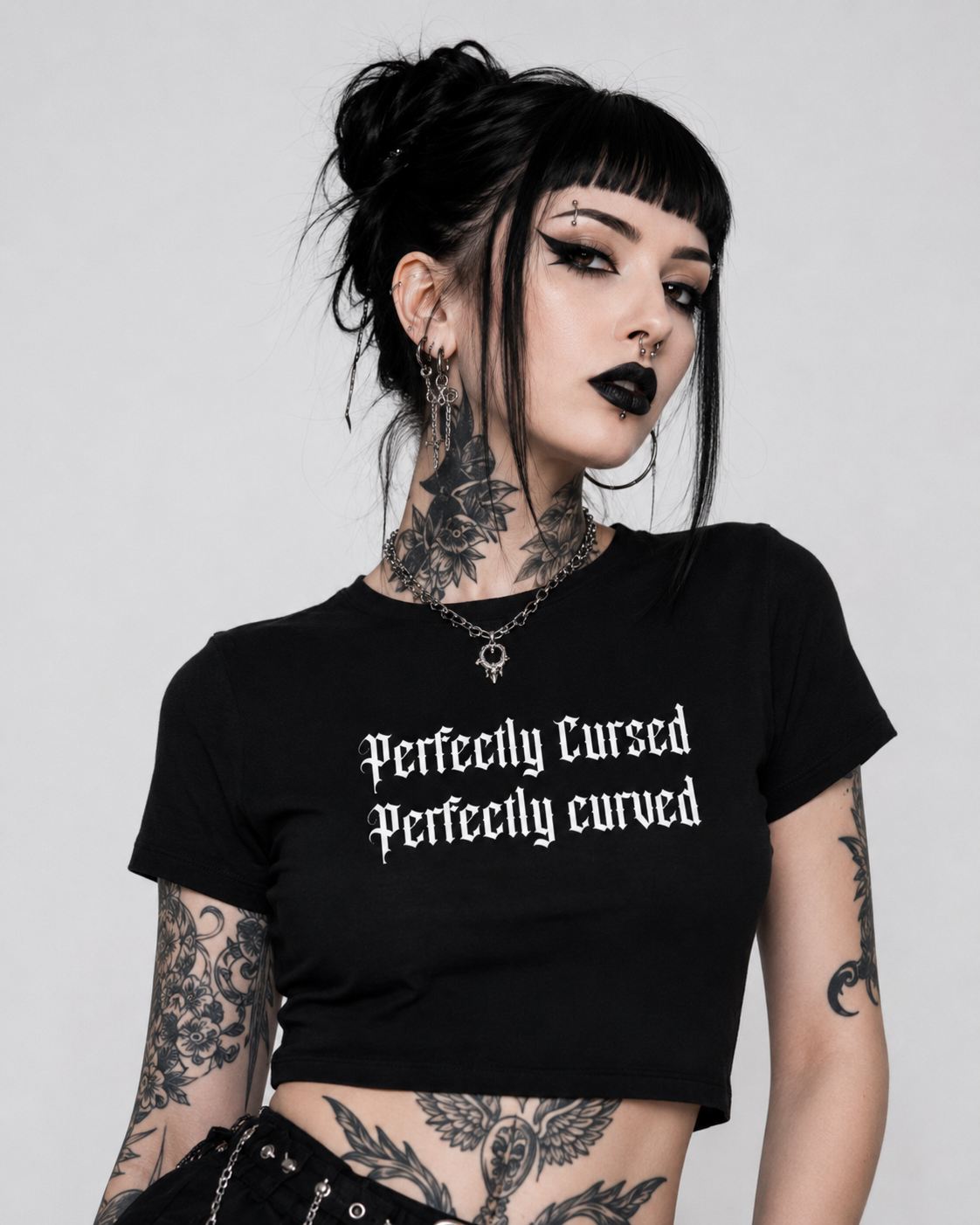 Perfectly Cursed Perfectly Curved Women's Baby Tee