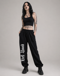 Gothic 'Hell Bound' Sweatpants — Black Streetwear Joggers