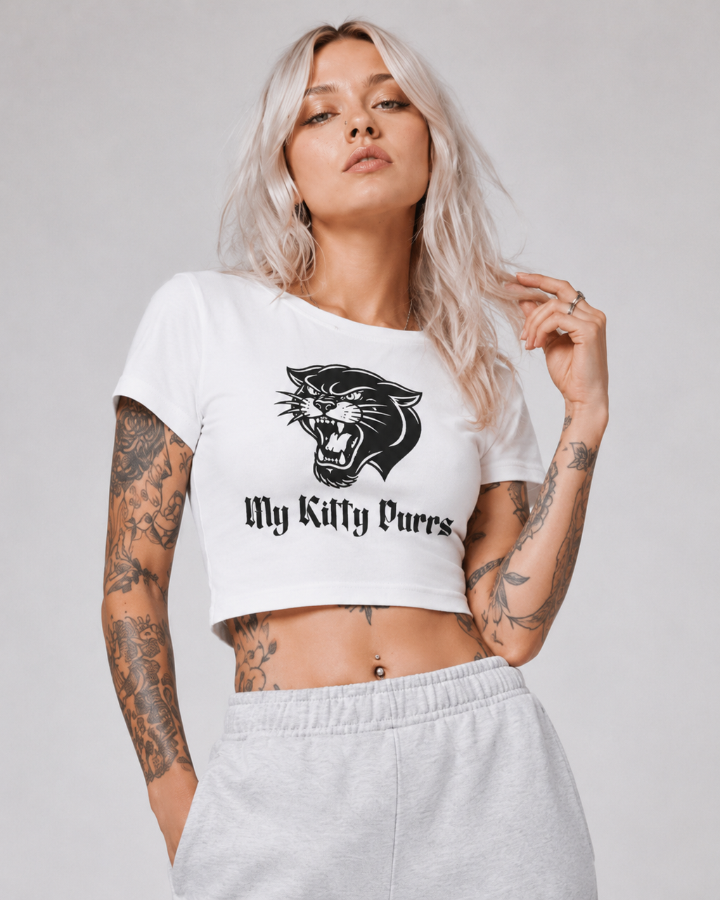 My kitty purrs | Women's Baby Tee